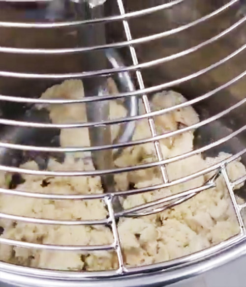 Préparation de la pâte